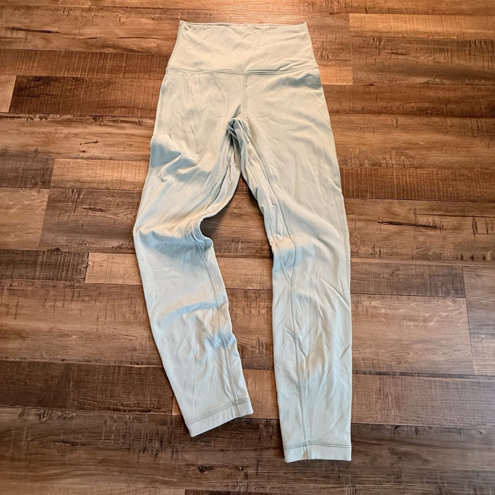 Lululemon Align Pant II Hazy Jade Green Nulu High Rise Leggings Size 4 (24 Insm)
